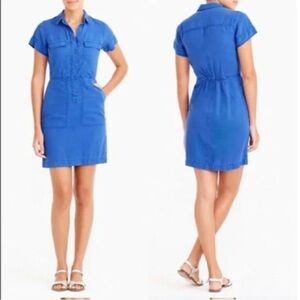 J. Crew Vibrant Blue Mini Dress